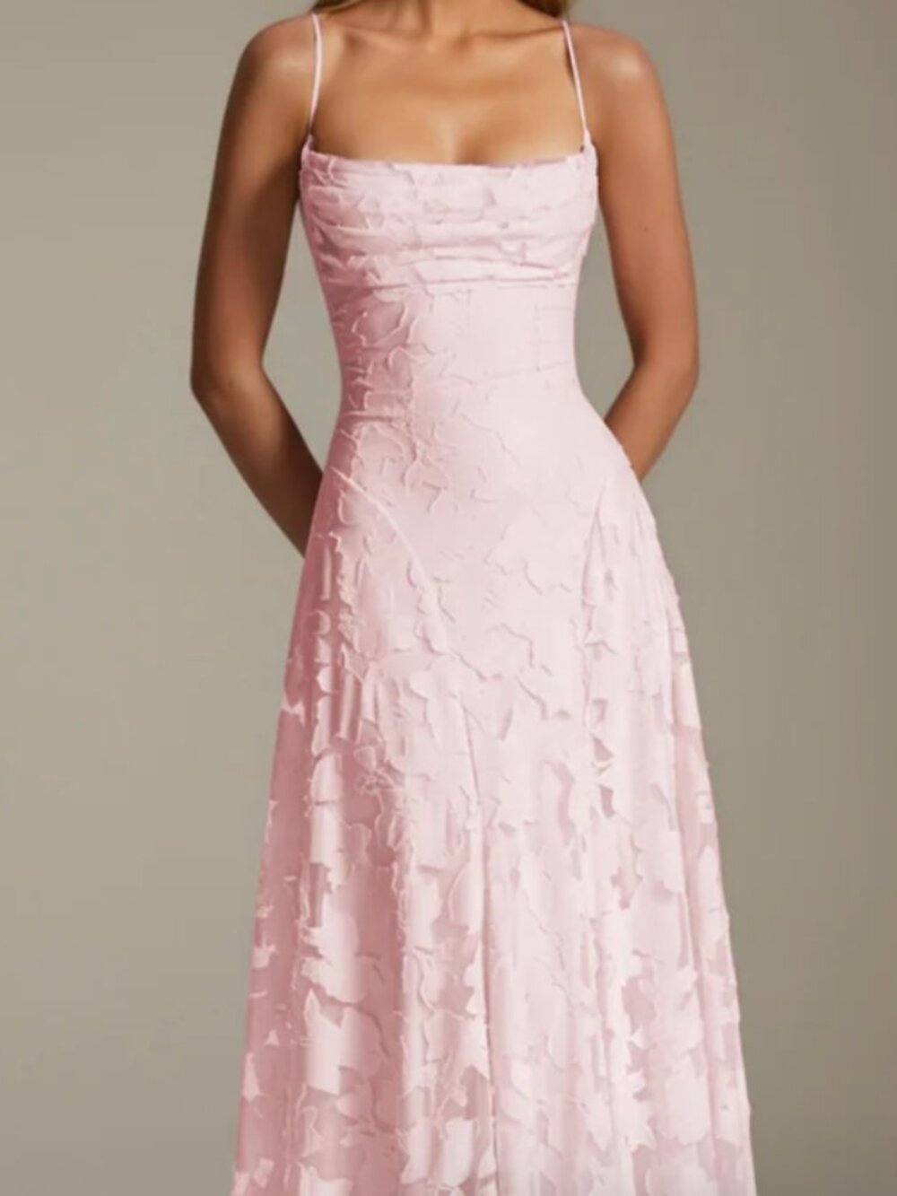 Size 6 Pink Bridesmaid or Formal Floor-length Dress